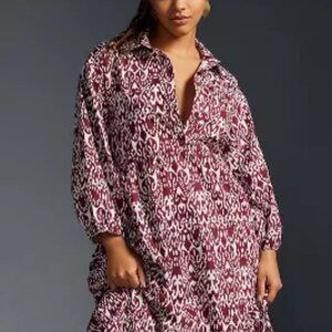 The Bettina Tiered Shirt Dress by Maeve